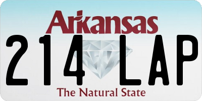 AR license plate 214LAP