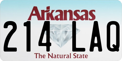 AR license plate 214LAQ