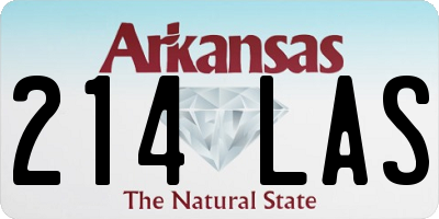 AR license plate 214LAS