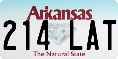 AR license plate 214LAT
