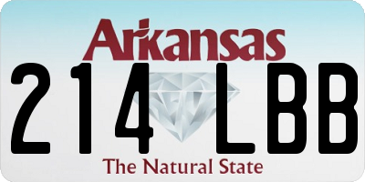 AR license plate 214LBB