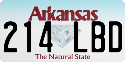 AR license plate 214LBD