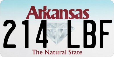 AR license plate 214LBF
