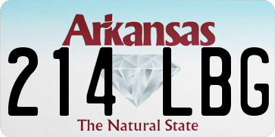 AR license plate 214LBG