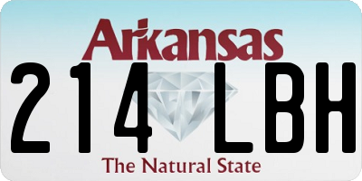AR license plate 214LBH