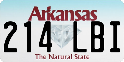AR license plate 214LBI