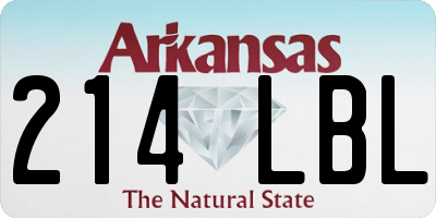 AR license plate 214LBL