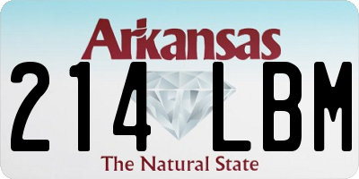 AR license plate 214LBM