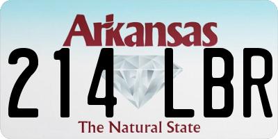 AR license plate 214LBR