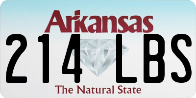 AR license plate 214LBS