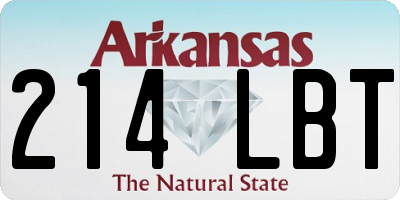 AR license plate 214LBT