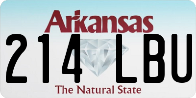 AR license plate 214LBU