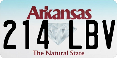 AR license plate 214LBV
