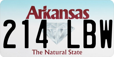 AR license plate 214LBW