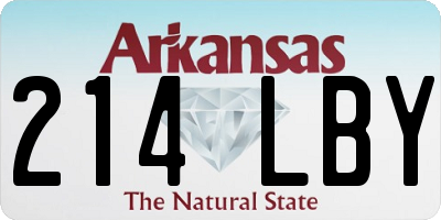 AR license plate 214LBY