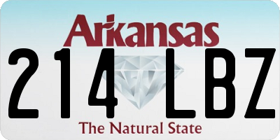 AR license plate 214LBZ