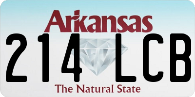 AR license plate 214LCB