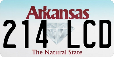 AR license plate 214LCD