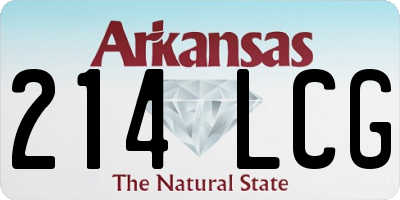 AR license plate 214LCG