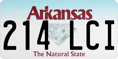 AR license plate 214LCI
