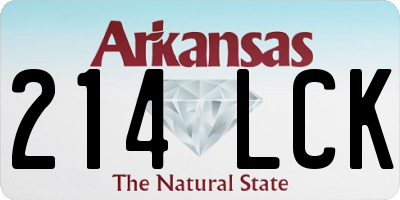 AR license plate 214LCK