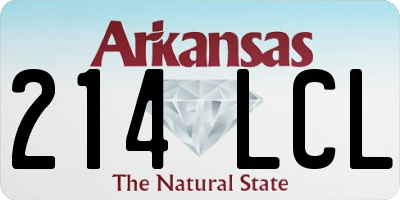 AR license plate 214LCL