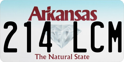 AR license plate 214LCM