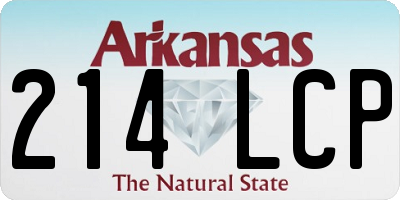 AR license plate 214LCP