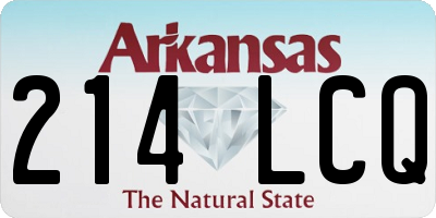 AR license plate 214LCQ
