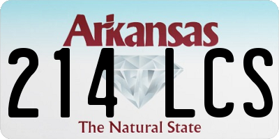 AR license plate 214LCS