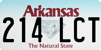 AR license plate 214LCT