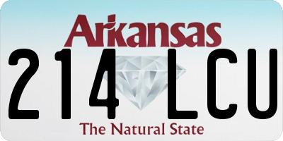AR license plate 214LCU