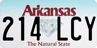 AR license plate 214LCY
