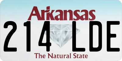 AR license plate 214LDE