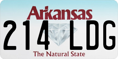 AR license plate 214LDG