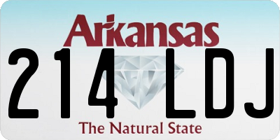 AR license plate 214LDJ