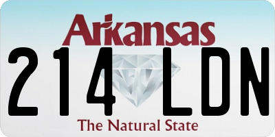 AR license plate 214LDN