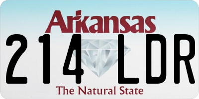 AR license plate 214LDR