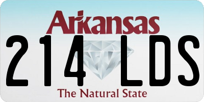 AR license plate 214LDS