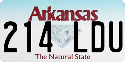 AR license plate 214LDU