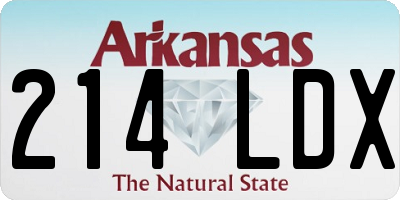 AR license plate 214LDX