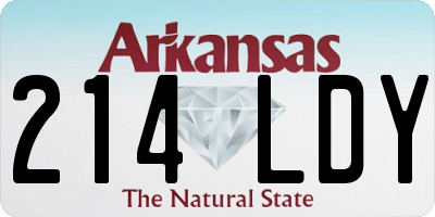 AR license plate 214LDY