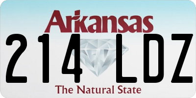 AR license plate 214LDZ