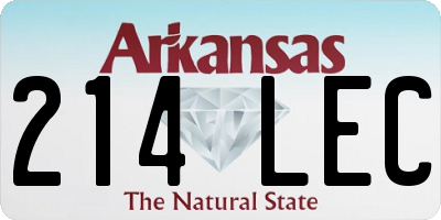 AR license plate 214LEC