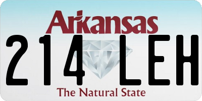 AR license plate 214LEH