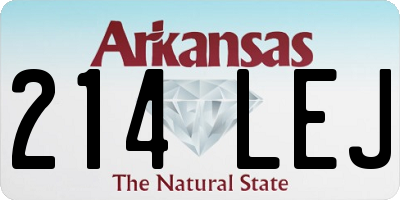 AR license plate 214LEJ