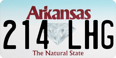 AR license plate 214LHG