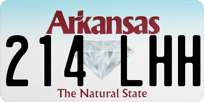 AR license plate 214LHH