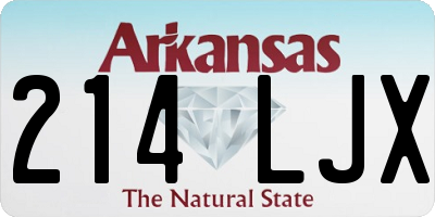 AR license plate 214LJX
