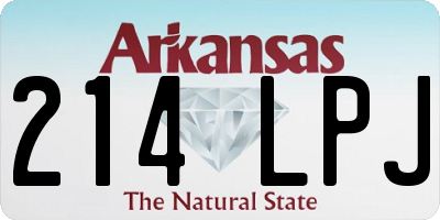 AR license plate 214LPJ